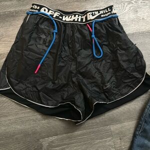 Off-white swim shorts worn once